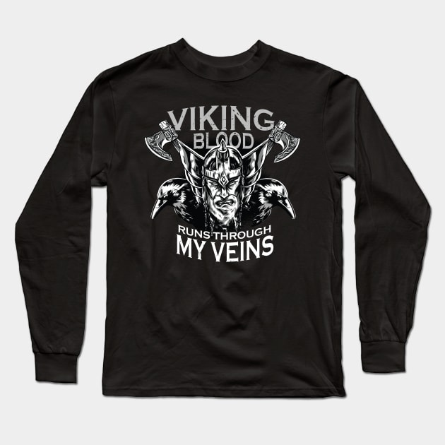 Viking Blood Long Sleeve T-Shirt by Juster00